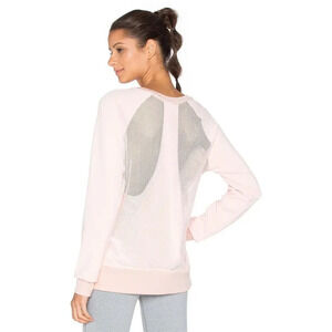 SPLITS59 Ace Pullover Blush Pink Size Small Balletcore Workout Top Long Sleeve